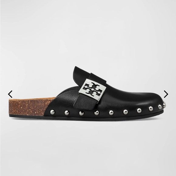 New in box Mellow Leather Buckle Slide Mules - Picture 1 of 5